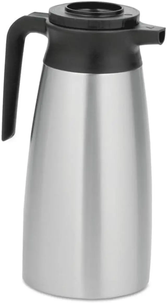 Alt view image 4 of 7 - 1.9 Liter Thermal Pitcher, Stainless Steel BUNVACPIT19