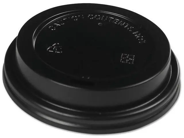 Alt view image 2 of 3 - Boardwalk HOTWH8 Hot Cup Dome Lids, Fits 8 oz Hot Cups, White, 1000 / Carton