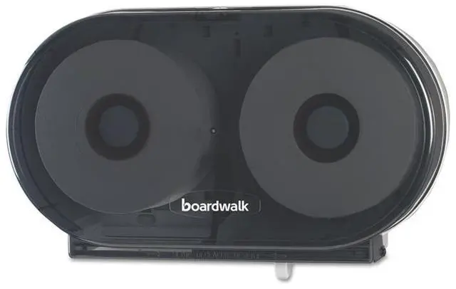 Alt view image 2 of 14 - Jumbo Twin Toilet Tissue Dispenser, 20 1/4 x 12 1/4, Black 1529