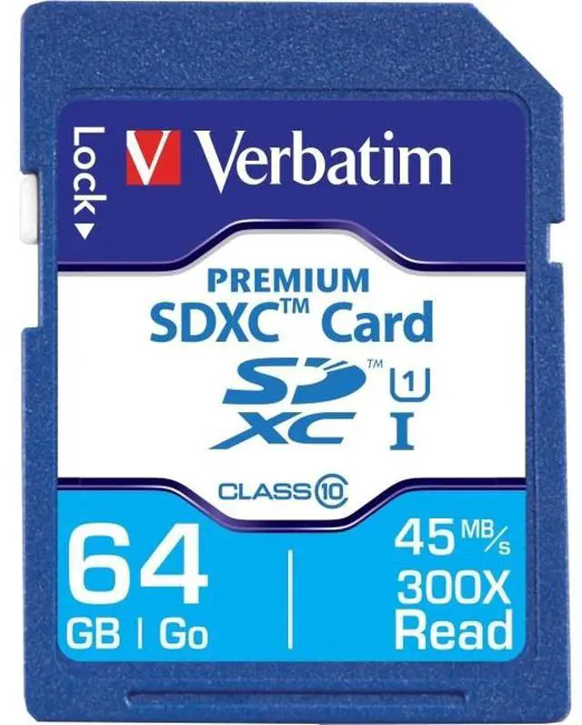 Alt view image 9 of 19 - Verbatim 44024 Class 10 Premium SDXC Card (64GB)