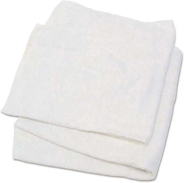 Alt view image 4 of 9 - Hospeco Woven Terry Rags, White, 15 X 17, 25 Lb/Carton 53725