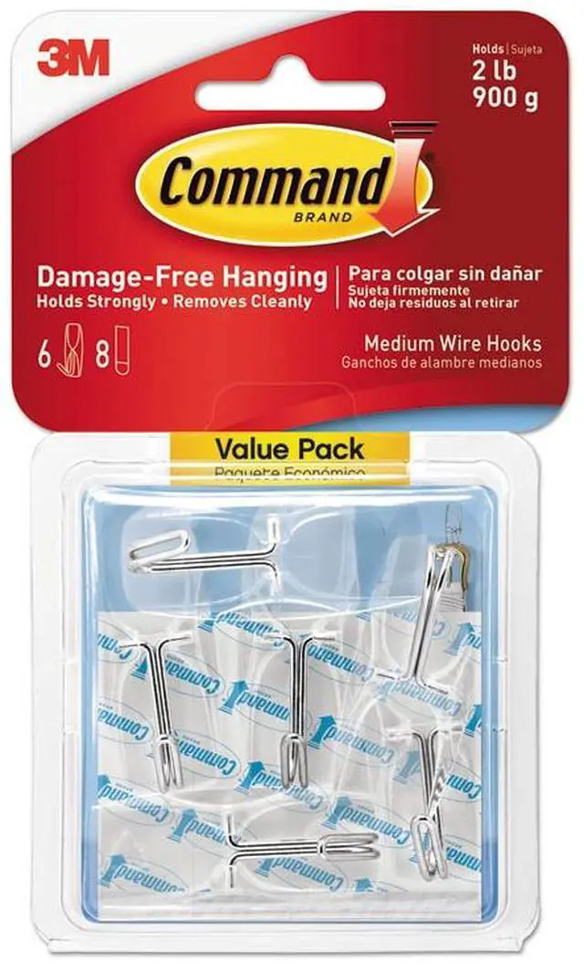 Alt view image 4 of 20 - Command 17067CLR-S40NA Clear Small Wire Hook, 40/Pack