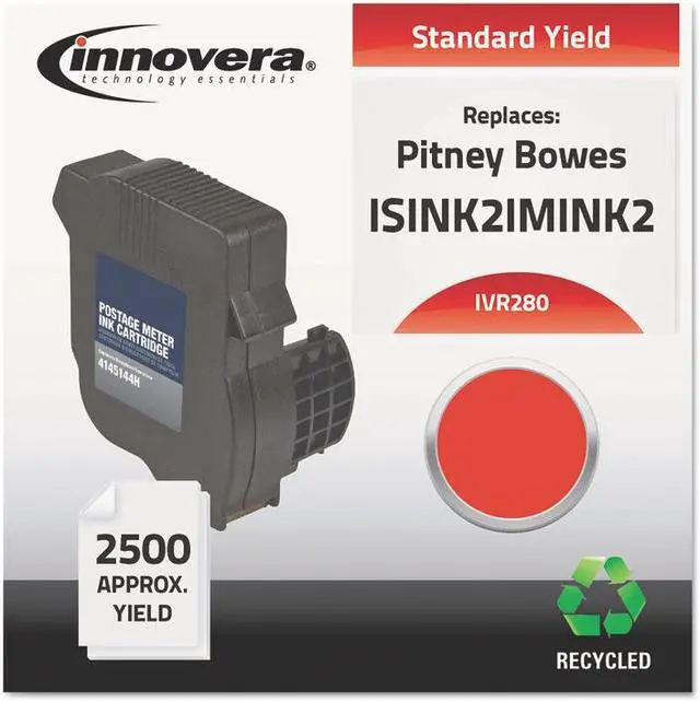 Alt view image 11 of 13 - Innovera Remanufactured Hasler IMINK2 (IM-280) Postage Meter Ink Red