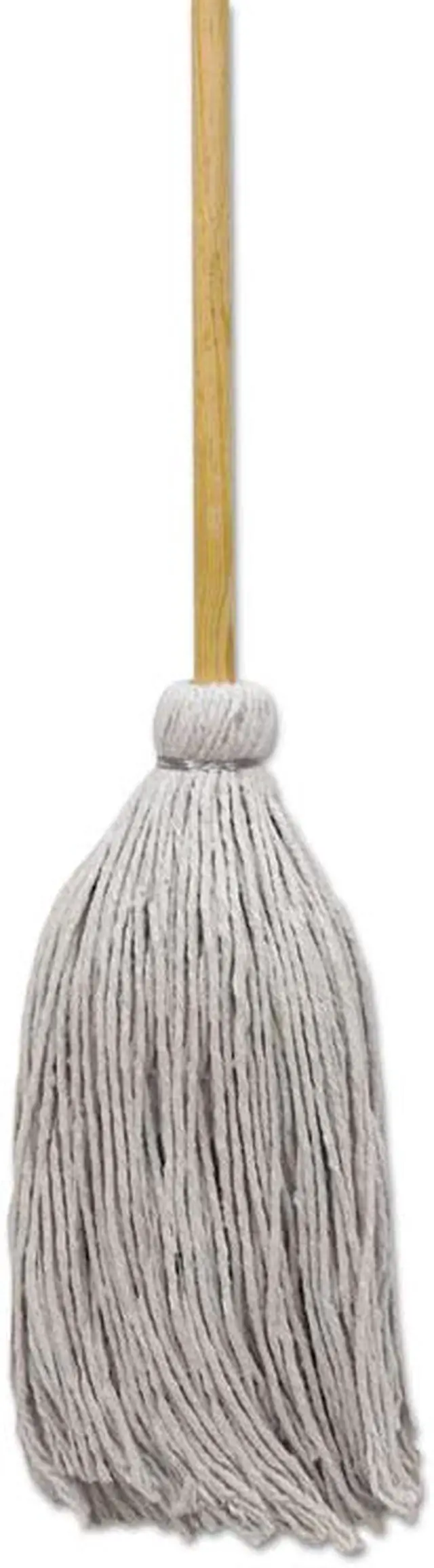 Alt view image 3 of 4 - Boardwalk Mop Head, Cotton, Cut-End, White, #16 Handle Deck, 12/carton BWKCD50016S Includes 12 mops per case.
