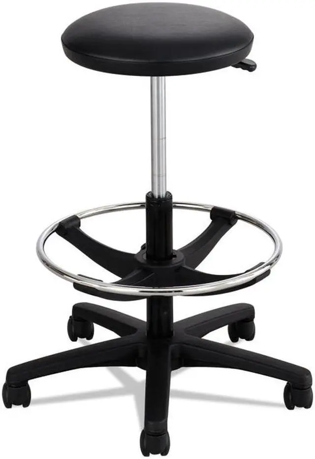 Alt view image 5 of 6 - Extended-Height Lab Stool, Black