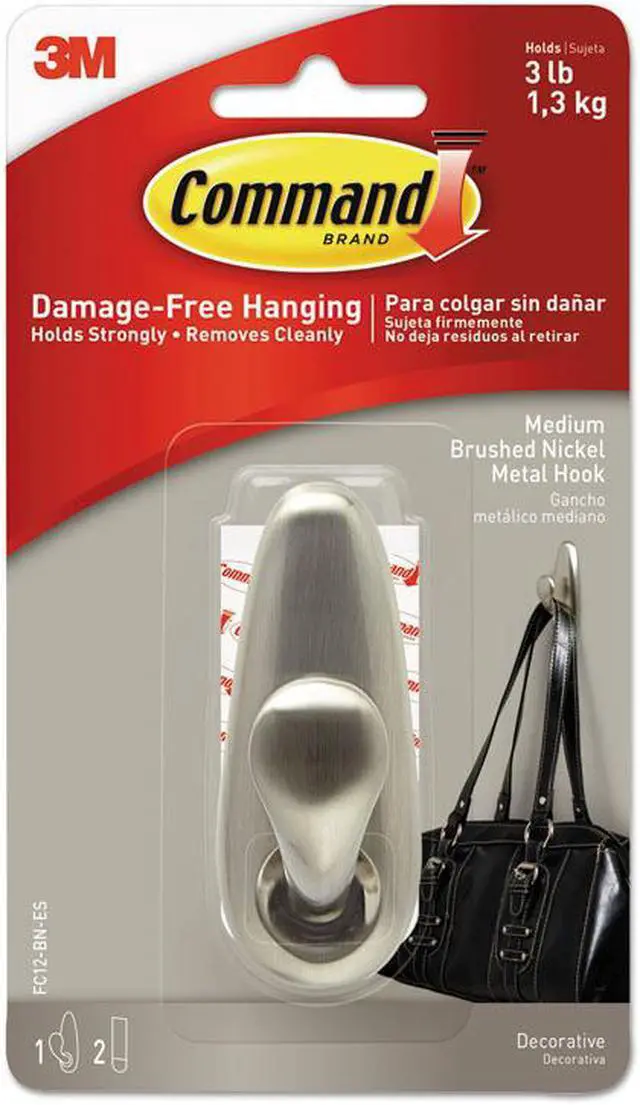 Alt view image 8 of 20 - 3M COMPANY 2PK LG BN MTL Hooks FC13-BN-2ES