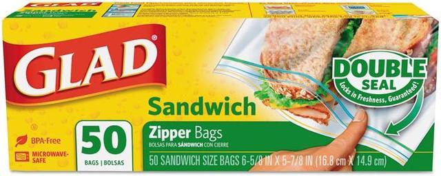 Sandwich Zipper Bags 6.63 X 8 Clear 600 Per Each Carton