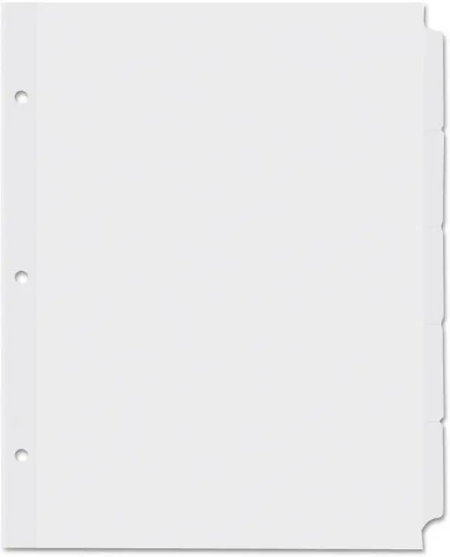 Alt view image 2 of 16 - Universal Self-Tab Index Dividers, 5-Tab, 11 X 8.5, Buff, 36 Sets 20836