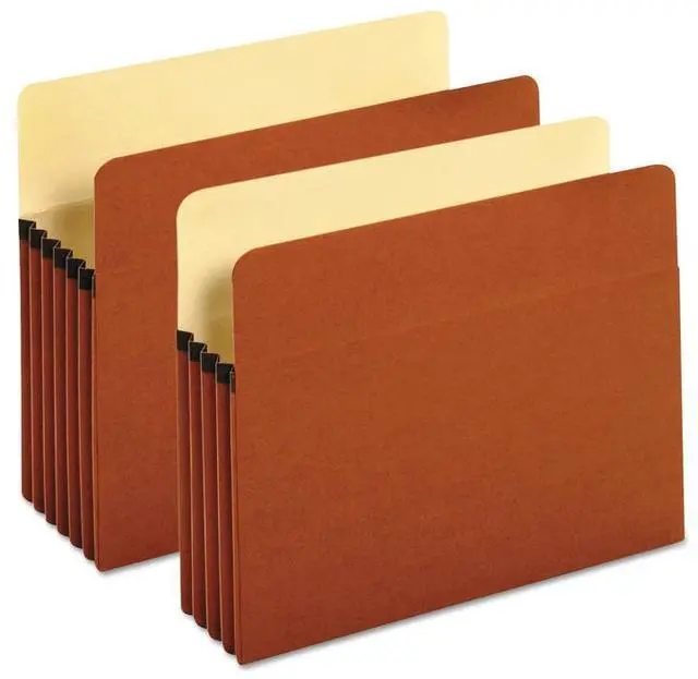 Alt view image 2 of 7 - Universal 3 1/2 Inch Expansion File Pockets Straight Tab Legal Redrope/Manila 25/Box 15161
