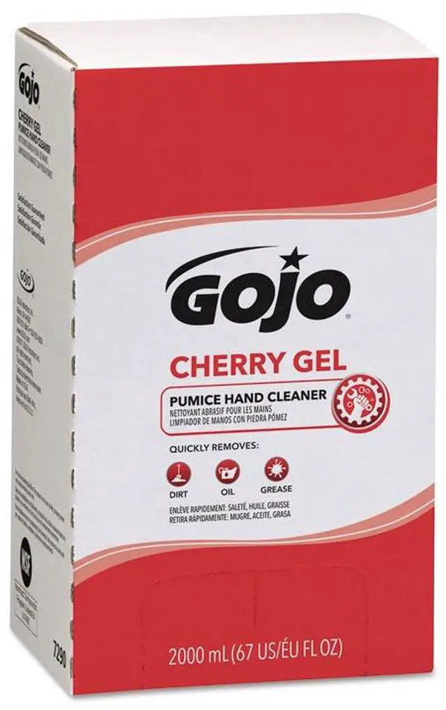Alt view image 9 of 18 - Cherry Gel Pumice Hand Cleaner, Cherry Scent, 5,000 ml Refill, 2/Carton 7590-02