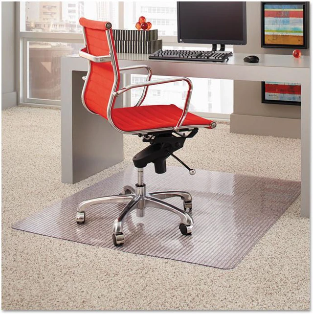 Alt view image 7 of 7 - ES Robbins Dimensions Chair Mat for Carpet 36 x 48 Clear 162008