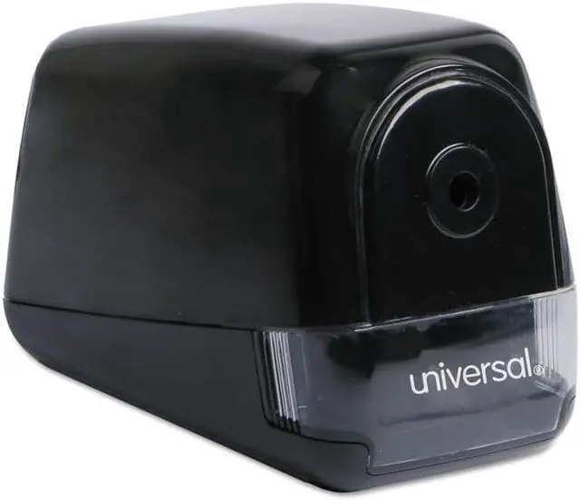 Alt view image 2 of 9 - Universal Office Products UNV30010 Contemporary Design Electric Pencil Sharpener, Black