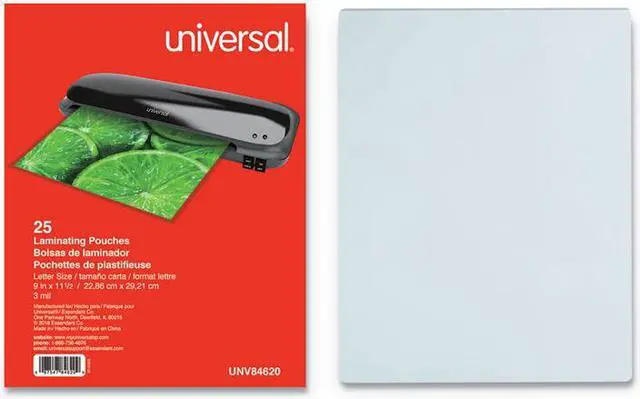 Alt view image 3 of 7 - Universal Clear Laminating Pouches 5 mil Index/Photo 5 1/2 x 3 1/2 25/Pack 84679