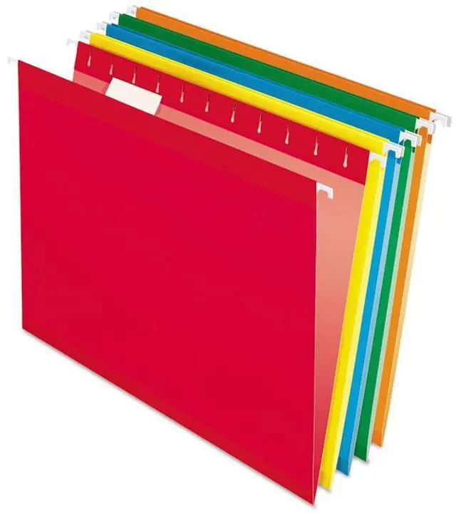 Alt view image 9 of 20 - Tops Pendaflex 415315BGR Reinforced Hanging Folders  Kraft  Legal  Bright Green  25/Box