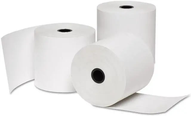 Alt view image 2 of 5 - UNIVERSAL Single-Ply Thermal Paper Rolls 2 1/4" x 55 ft White 50/Carton 35766