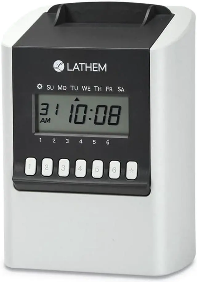 Alt view image 3 of 8 - Lathem  Electronic Time Clock 700E