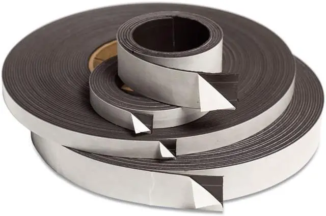 Alt view image 2 of 10 - Magnetic Adhesive Tape Roll, 0.5" x 7 ft, Black, 1/Roll FM2319