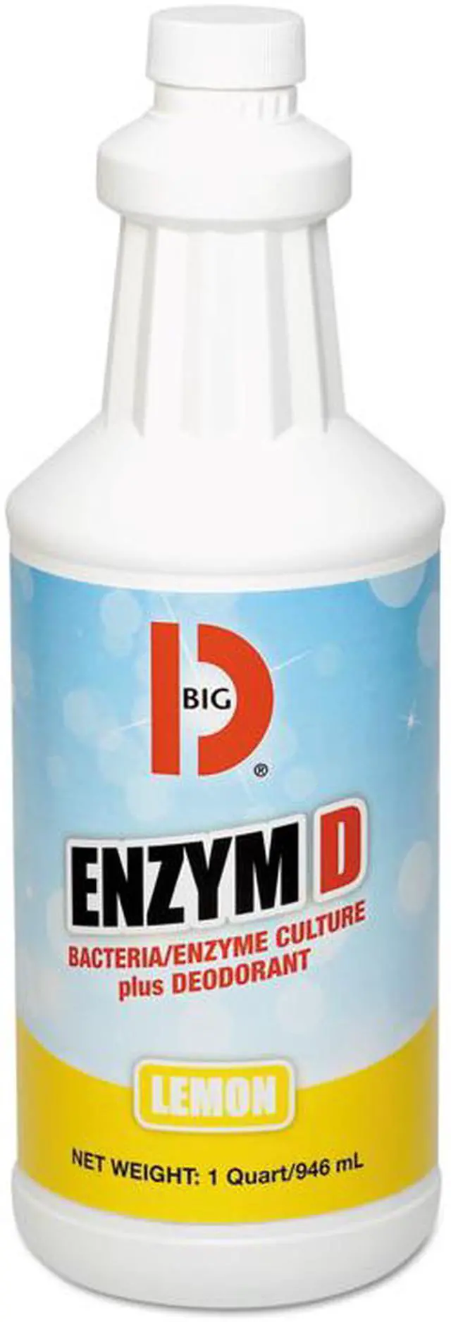 Alt view image 6 of 12 - Enzym D Digester Liquid Deodorant, Lemon, 32oz, 12/Carton