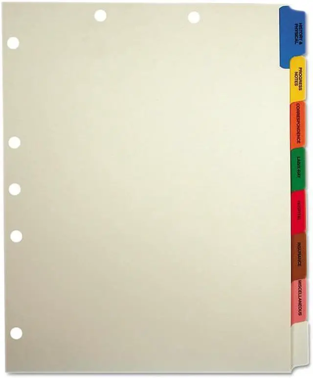 Alt view image 2 of 19 - Tabbies Medical Chart Divider Sets Side Tab 9 x 11 40 Sets/Box 54505