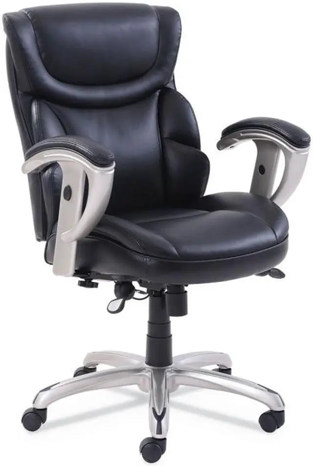 Alt view image 5 of 6 - SertaPedic® Emerson Task Chair  Supports up to 300 lbs.  Brown Seat/Brown Back