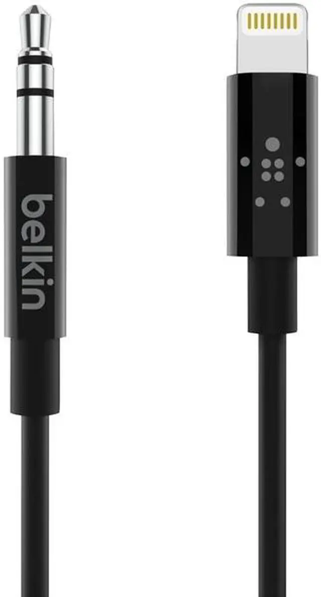 Alt view image 18 of 20 - Belkin - 3' Lightning-to-3.5mm Audio Cable - Black