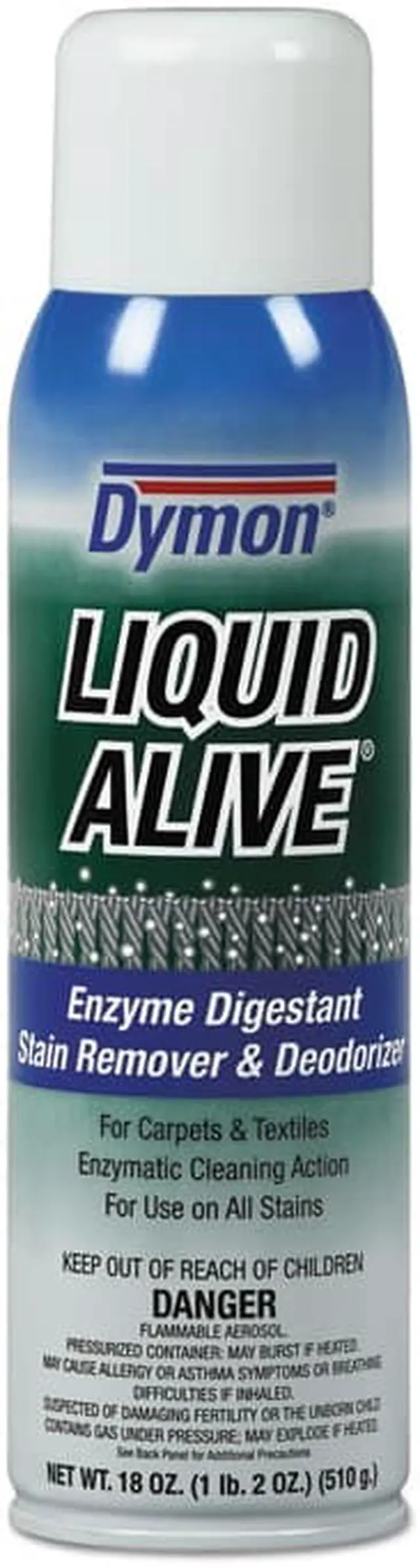 Main image of Dymon Liquid Alive Carpet Cleaner/Deodorizer 20 oz Aerosol Spray 12/Carton 33420