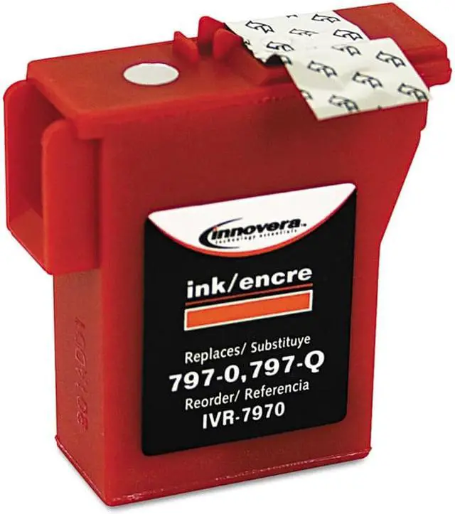Alt view image 3 of 16 - Innovera 7970 Red Ink Cartridges, 800 Pages, Compatible with Pitney Bowes Printer
