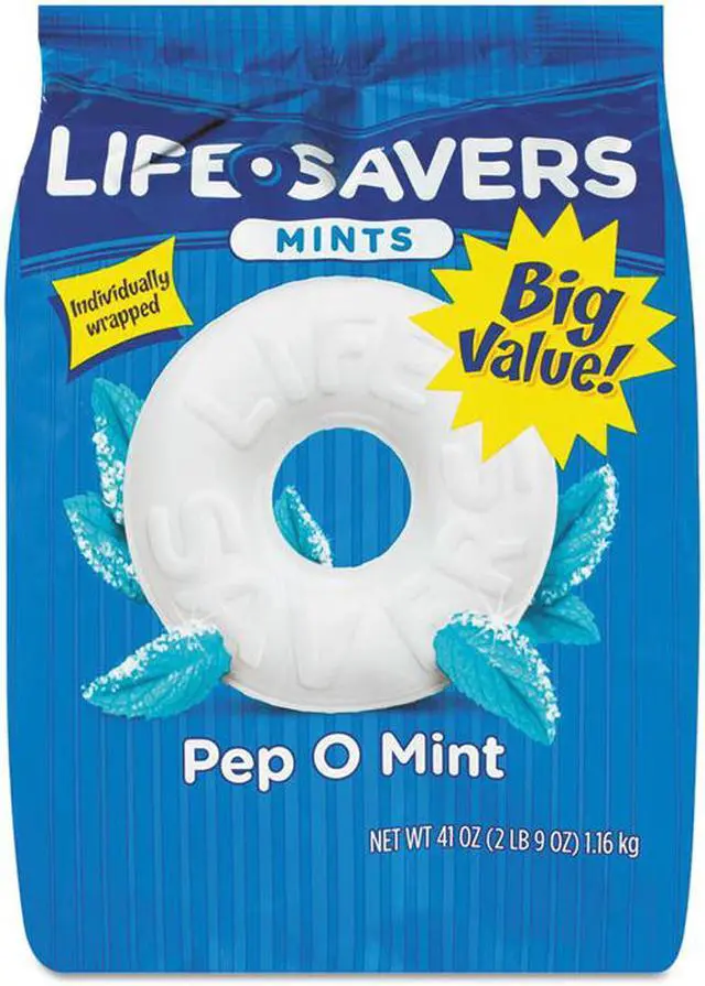 Main image of Hard Candy Mints, Pep-O-Mint, 50 oz Bag 27625