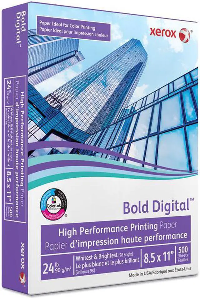 Alt view image 9 of 18 - Xerox Bold Digital Printing Paper 8 1/2 x 11 White 500 Sheets/RM 3R11760