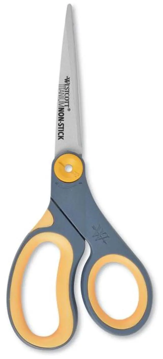 Alt view image 4 of 7 - Westcott Scissors,8",Ttm,Nonstk,Gy 14910