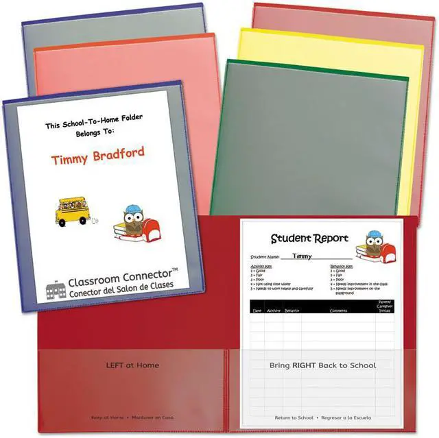 Alt view image 5 of 19 - C-Line Classroom Connector Folders Assorted 6/Pk 32010