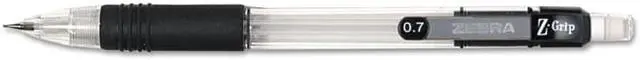 Alt view image 3 of 16 - ZEBRA PEN CORP. Z-Grip Mechanical Pencil HB 0.7 mm Clear Barrel 24/Pack 15241