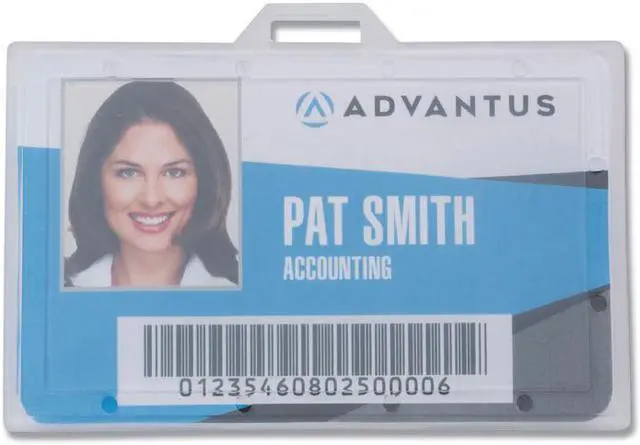 Alt view image 6 of 14 - Advantus Vertical ID Card Holders 2 1/8 x 3 3/8 Black 25 per Pack 75657