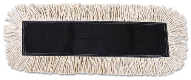 Alt view image 5 of 7 - Boardwalk BWK1624 Disposable Dust Mop Head, Cotton/Synthetic, 24W X 5D, White
