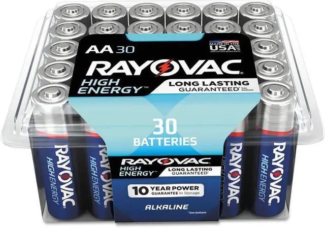 Alt view image 11 of 15 - Rayovac High Energy Premium Alkaline Battery 9V 8/Pack A16048PPK