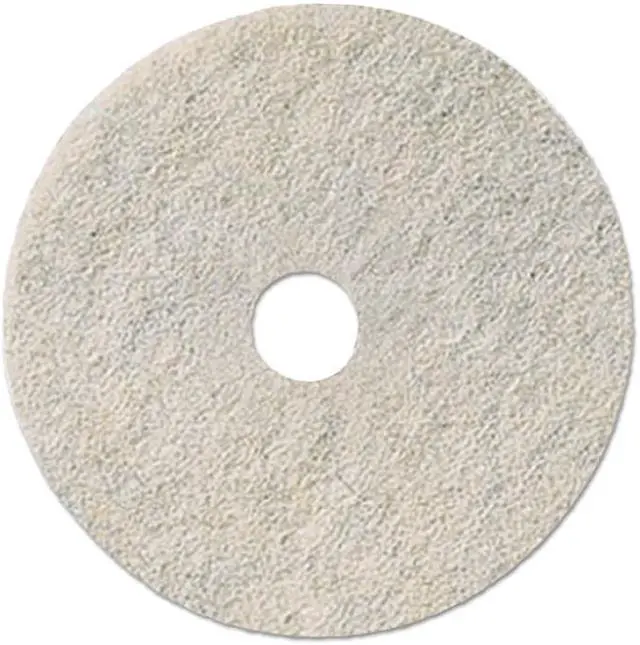 Alt view image 3 of 9 - Ultra High-Speed Natural Hair Floor Pads 17" Diameter White 5/Carton