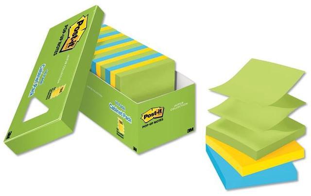 Alt view image 8 of 19 - Post-it Original Pop-up Refill 3 x 3 Assorted Cape Town Colors 100-Sheet 6/Pack R330AN