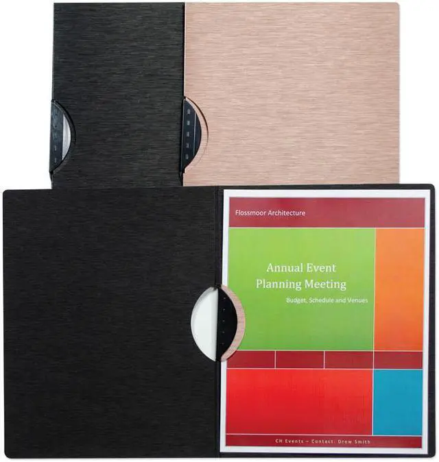 Alt view image 2 of 16 - C-Line Report Cover Swing Clip 9"Wx11-3/4"Lx1-1/4"H 5/PK Bronze 33316