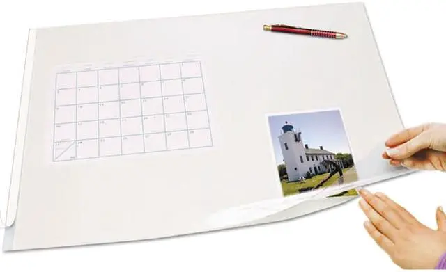 Alt view image 5 of 9 - Artistic Second Sight Hinged Clear Desk Protector  Plastic - Clear
