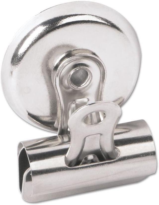 Alt view image 3 of 12 - Universal Bulldog Magnetic Clips Steel 1/2" Capacity 2 1/4" Wide Nickel-Plated 12/PK 31261