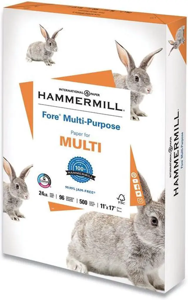 Alt view image 9 of 10 - Hammermill Fore Multipurpose Paper 500 SH/RM