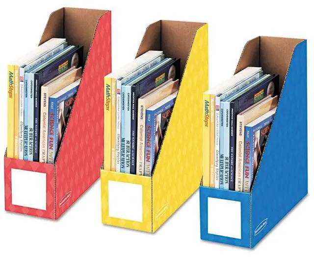Alt view image 3 of 9 - Bankers Box 4" Magazine File Holders 3 PK/CT