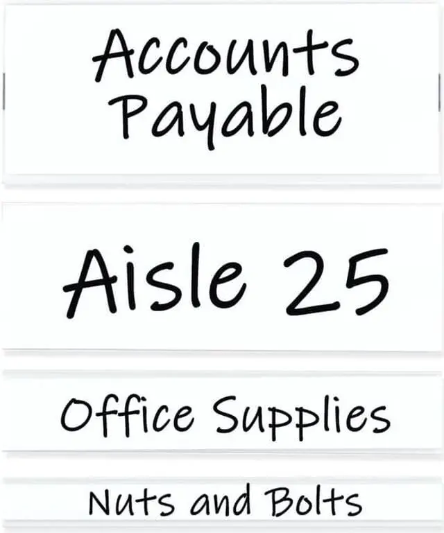 Alt view image 2 of 5 - C-Line Clear Magnetic Label Holders, Side Load, 6x1 87810