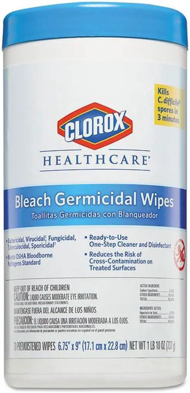 Alt view image 15 of 17 - Germicidal Wipes, 6 X 5, Unscented, 150/Canister