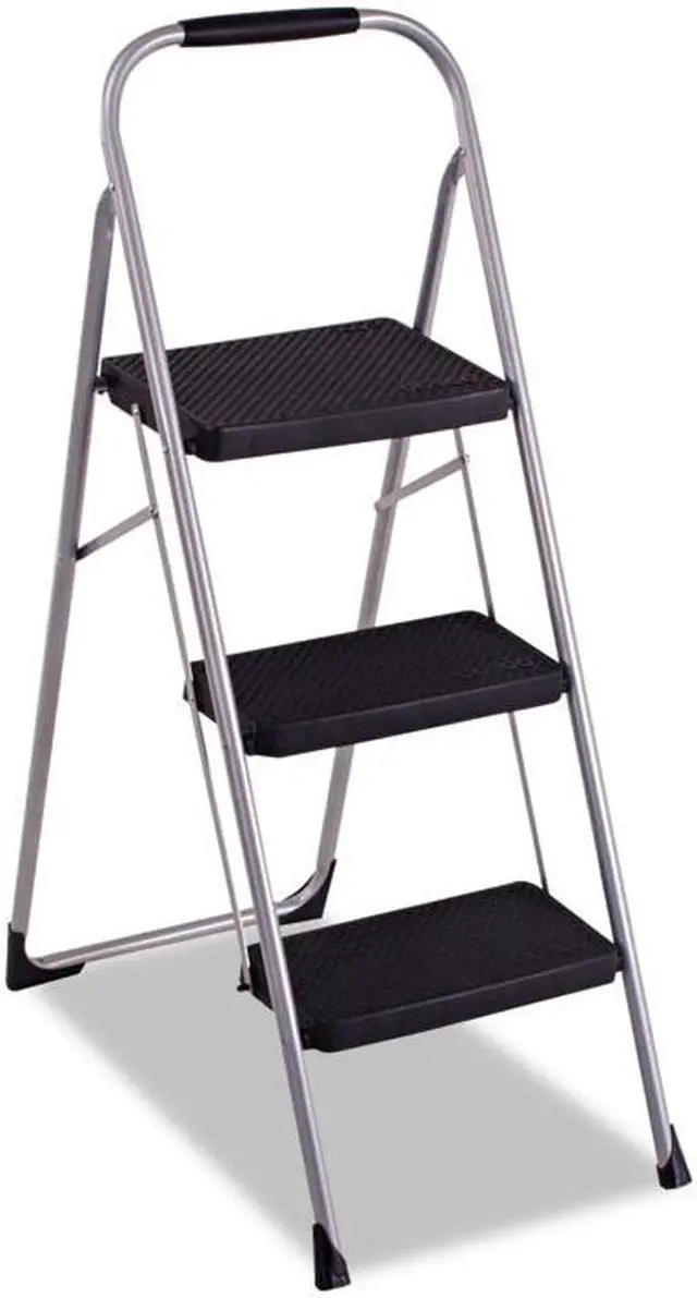 Alt view image 2 of 5 - Cosco Stepstool,3 Step,Fldg,Pm 11-408PBL1E