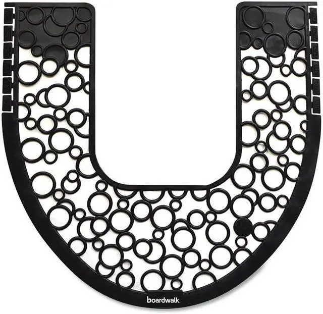 Alt view image 3 of 12 - Commode Mat 2.0, Absorbant, Rubber, 22 x 22, Black, 6/Carton CMBB