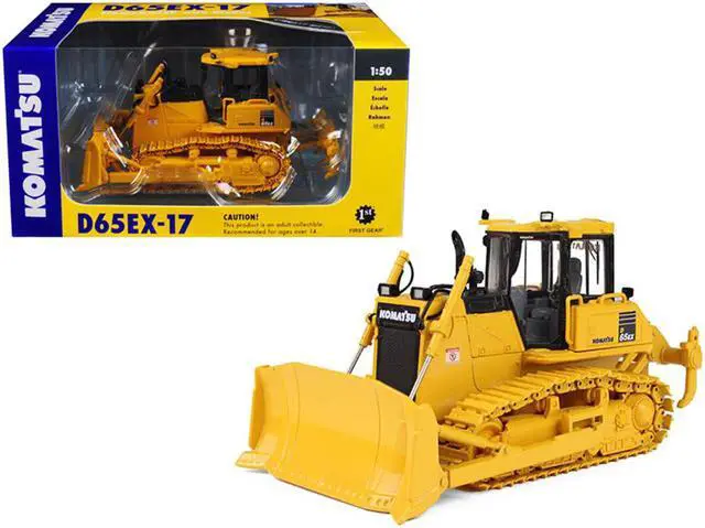 Alt view image 3 of 6 - Komatsu D65EX-17 Sigmadozer with Ripper 1/50 Diecast Model by First Gear