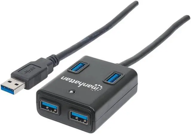 Alt view image 10 of 14 - MANHATTAN 162296 SuperSpeed USB 3.0 Hub