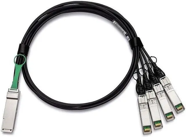 Alt view image 3 of 4 - Axiom X2125A-5M-N-AX Direct Attach Cable - Sfp+ To Qsfp+ - 16.4 Ft - Twinaxial - Passive