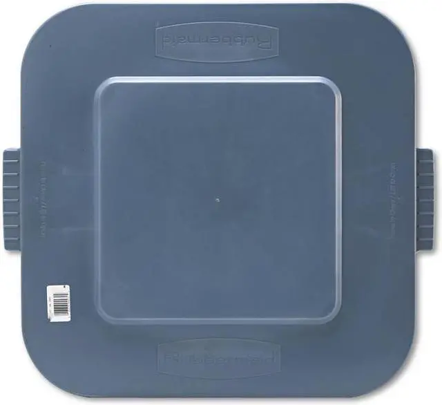 Alt view image 5 of 5 - RUBBERMAID FG352900RED Trash Can Top,Flat,Snap-On Closure,Red